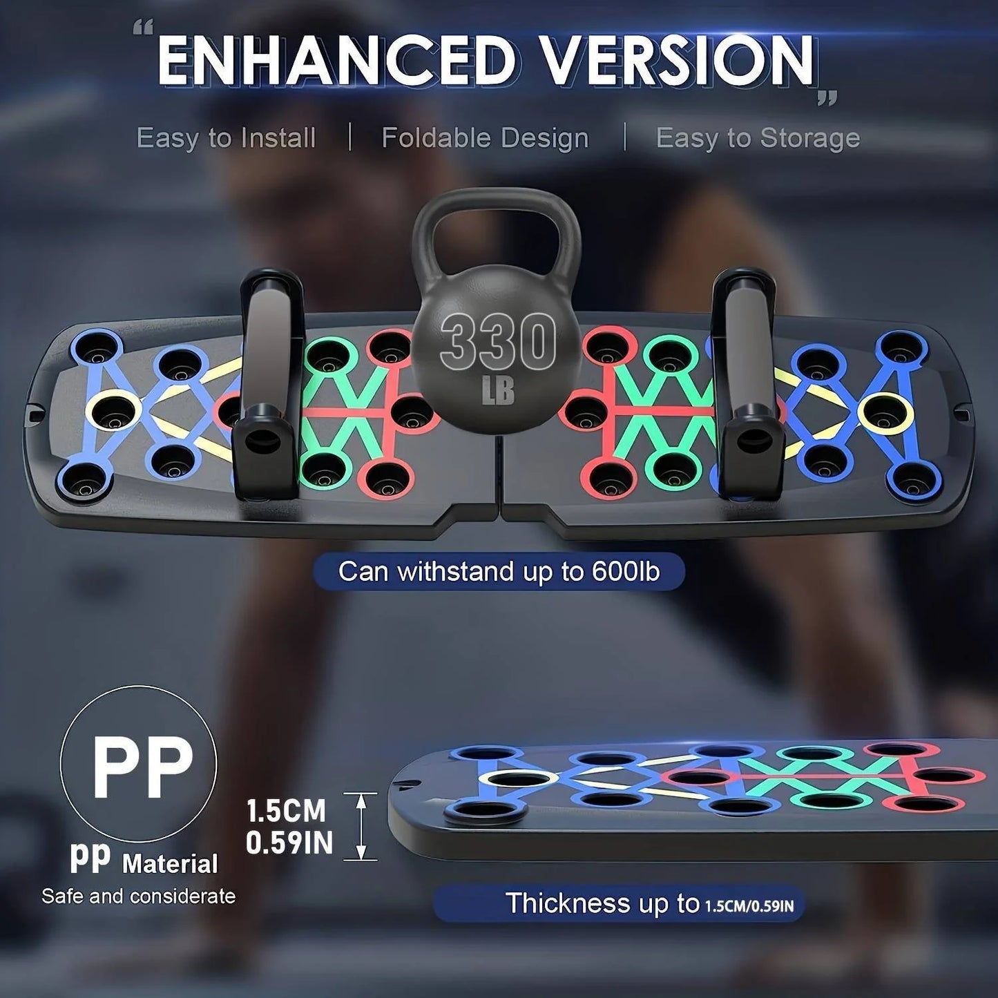 PushZone 9-in-1 Ultimate Push Up Board